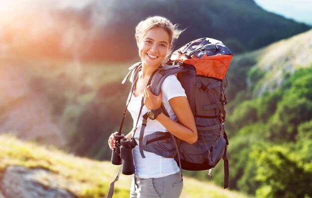 Mochila de viaje para mujer.